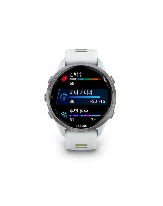 가민 가민 포러너 970 화이트 러닝 GPS 스마트워치 착용컷