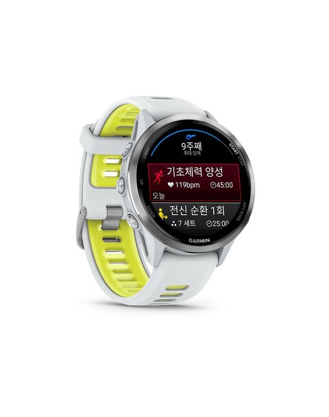 가민 가민 포러너 970 화이트 러닝 GPS 스마트워치 착용컷