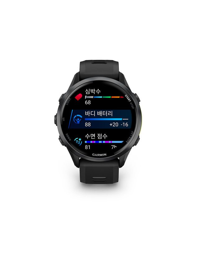 가민 가민 포러너 970 블랙 러닝 GPS 스마트워치 착용컷