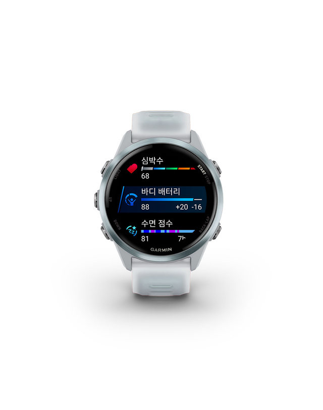 가민 가민 포러너 570 42mm 화이트 러닝 GPS 스마트워치 착용컷
