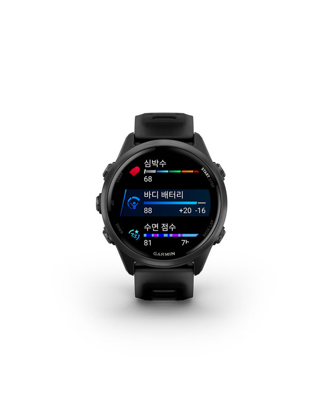 가민 가민 포러너 570 42mm 블랙 러닝 GPS 스마트워치 착용컷