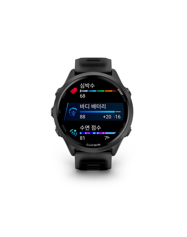 가민 가민 포러너 570 47mm 블랙 러닝 GPS 스마트워치 착용컷