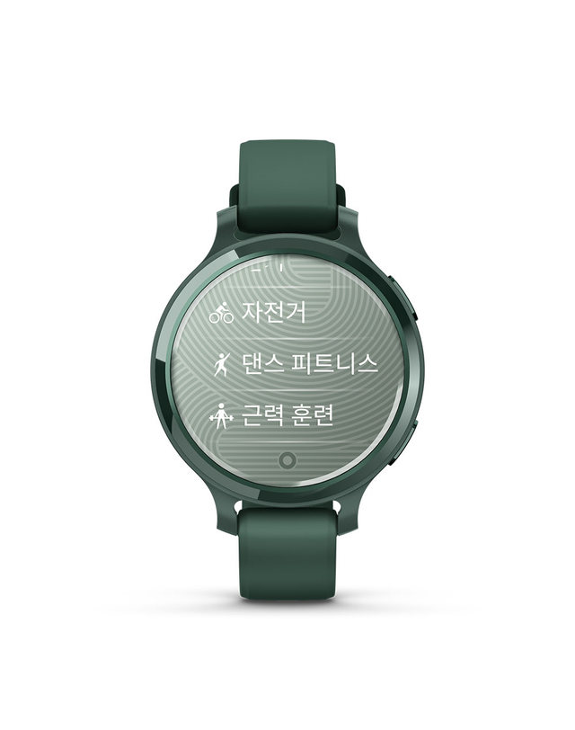 가민 가민 릴리2 액티브 재스퍼 그린 실리콘 밴드 GPS 스마트워치 착용컷