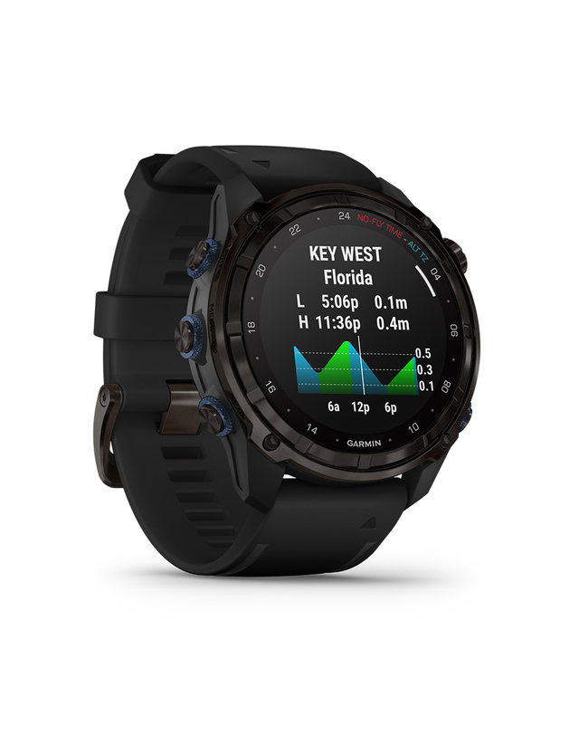 가민 가민 디센트 MK3i 51mm 카본그레이DLC 티타늄/블랙 다이빙컴퓨터 착용컷