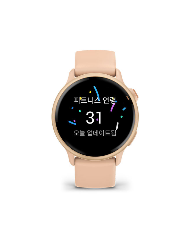 가민 가민 비보액티브6 핑크 피트니스 GPS 스마트워치 착용컷