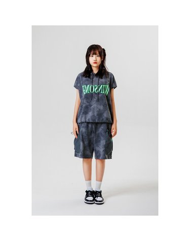 [보리보리/엔오비오]주머니 우븐패치 카고 져지 반바지  GREY
