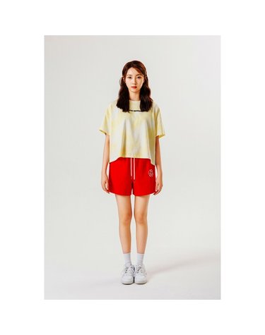 [보리보리/엔오비오]라인 배색 져지 반바지 RED