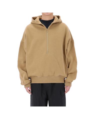 26SS 피어오브갓 에센셜 프로퍼티 라운지 하프 집업 후드티 192SP266913F DUNE