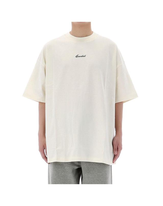피어오브갓 26SS 피어오브갓 에센셜 시그니처 90s 반팔 티셔츠 125SP264593F IVORY 착용컷