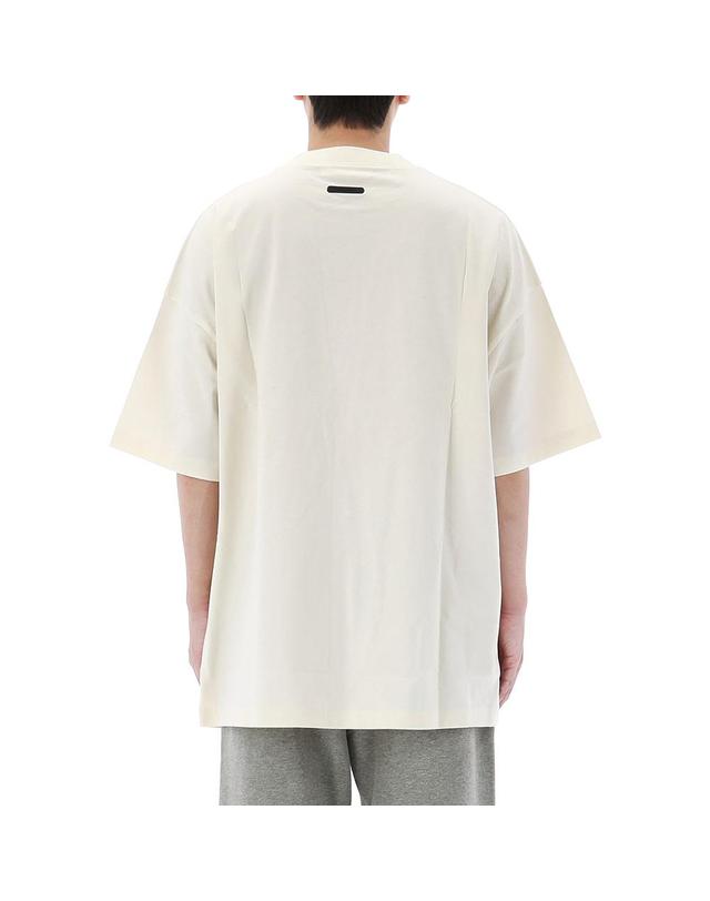 피어오브갓 26SS 피어오브갓 에센셜 시그니처 90s 반팔 티셔츠 125SP264593F IVORY 착용컷