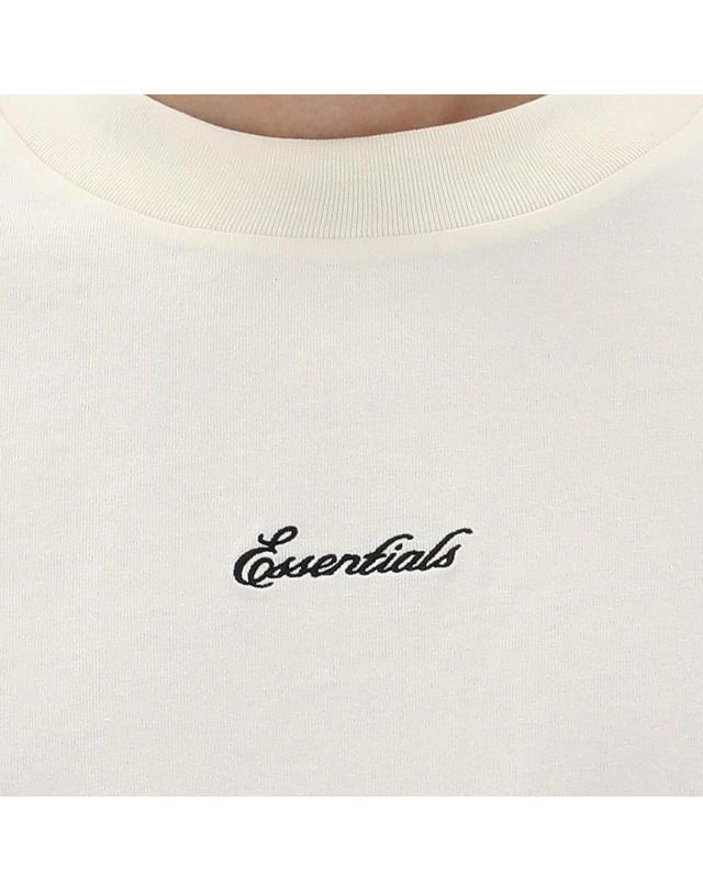 피어오브갓 26SS 피어오브갓 에센셜 시그니처 90s 반팔 티셔츠 125SP264593F IVORY 착용컷