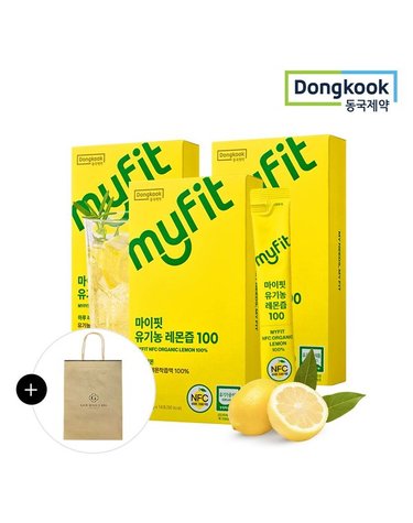 [갤러리아] [쇼핑백증정][동국제약]마이핏 유기농 스페인산 레몬즙 100 (14포) 3박스