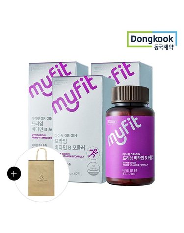 [갤러리아] [쇼핑백증정][동국제약]마이핏 오리진 프라임 비타민B 포뮬러 (60정) 3박스