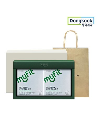 [갤러리아] [선물포장][동국제약]마이핏 오리진 포스파티딜세린 PS 징코(60캡슐x2박스) 선물세트