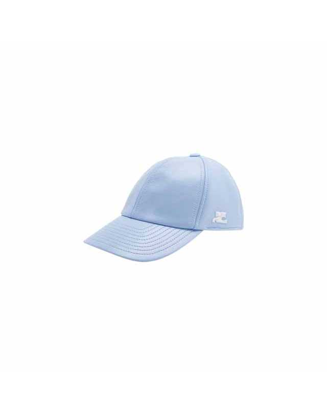 꾸레쥬 꾸레쥬 리에디션 로고 커브드 바이닐 볼캡 스카이 공용 PERACT002VY0014 착용컷