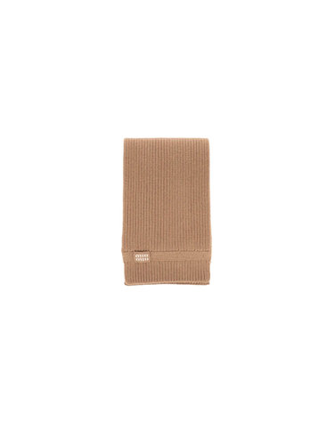 미우미우 울 니트 머플러 카멜 브라운 여성 5FS048 2F8S F0040