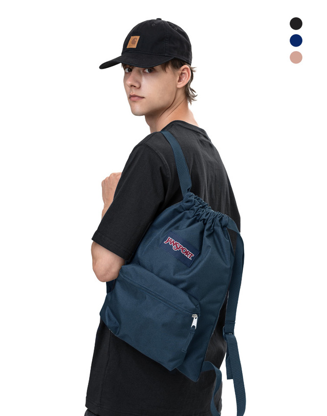 잔스포츠 [잔스포츠] 드로우색 남여공용 스트링백 DRAW SACK 택1 착용컷