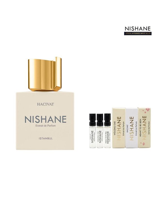 퍼퓸갤러리 [갤러리아] [니샤네] 하지밧 엑스트레 드 퍼퓸 50ml (바이알 3종) 착용컷