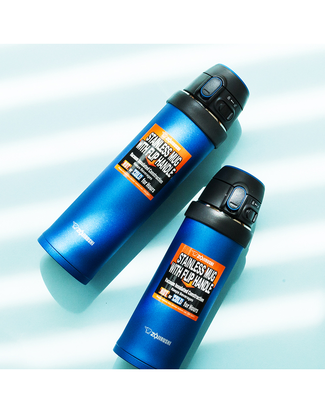 조지루시 조지루시 신제품 보온병 보냉병 스포츠 핸들 원터치 텀블러 SM-QAF48 480ml 착용컷