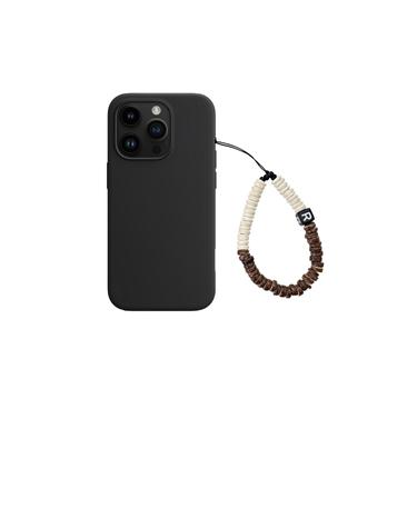 bebe beads phone strap cream+c.brown