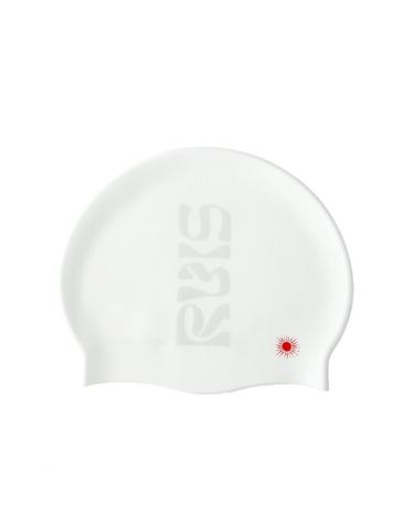 RVIS halo core swimcap pure white