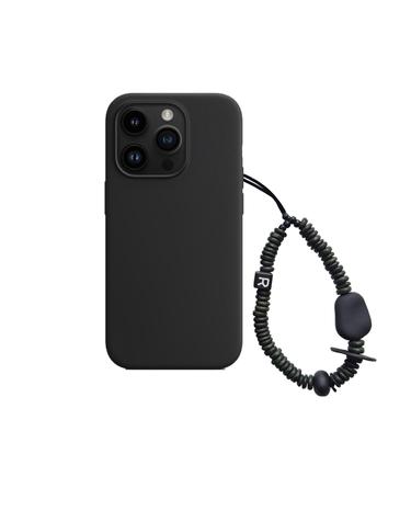 nature beads phone strap short khaki