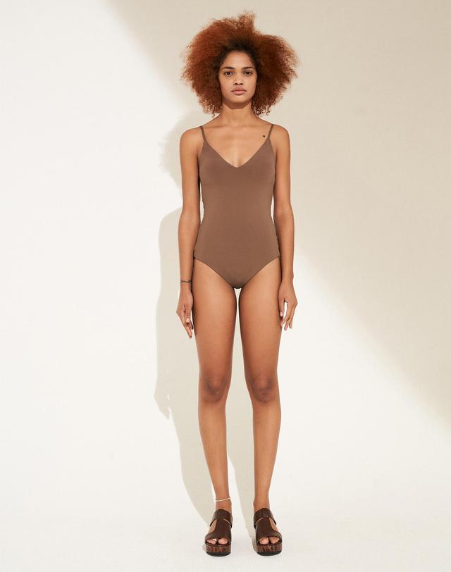 르브아시스 RVIS swim onepiece chocolate brown 착용컷