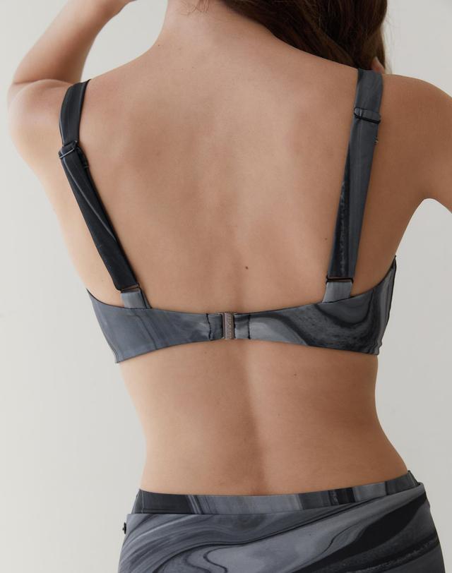 르브아시스 RVIS shirring bikini bralette multi black 착용컷