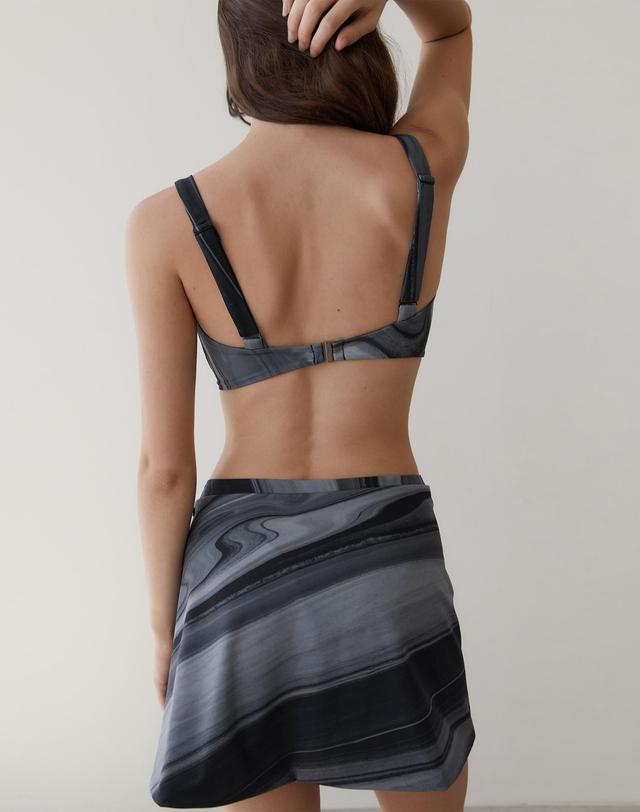 르브아시스 RVIS shirring bikini skirt multi black 착용컷