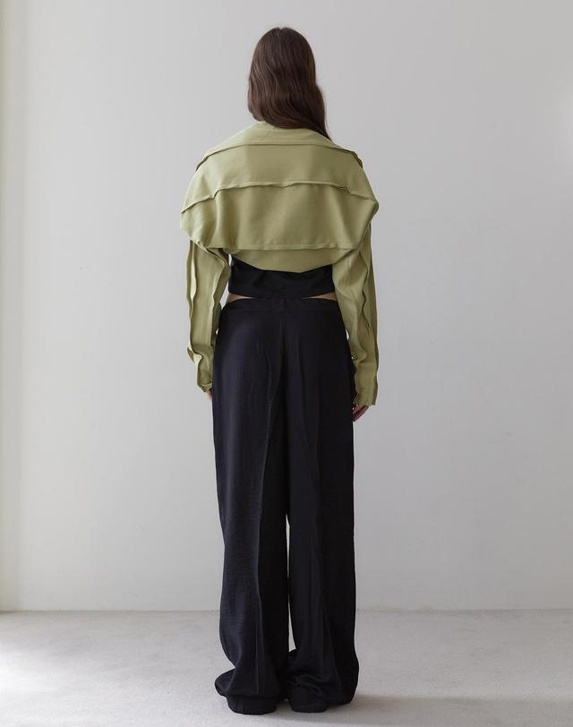 르브아시스 RVIS reversible cutting bolero olive 착용컷