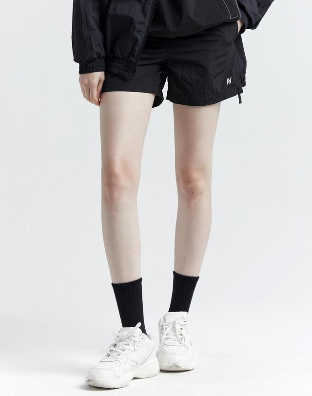 레이지비 남여공용 캠프 운동복 러닝 쇼츠 블랙 착용컷
