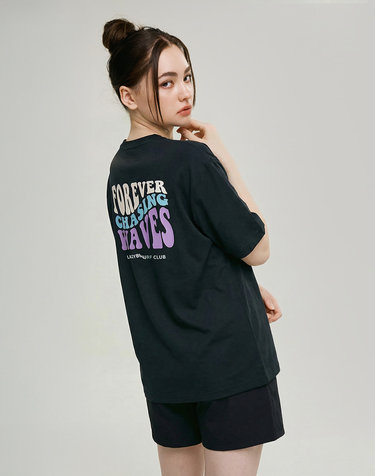 [SET] 쿨링 라이트 루즈핏 반팔 래쉬가드 + 반바지 세트 W 블랙2