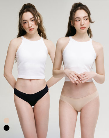 [2PACK] 에어핏 여성 스포츠 심리스 이너 팬티 (2컬러)