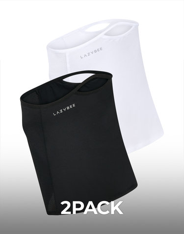 [2PACK] 아이스쿨링 자외선차단 마스크 얼굴 햇빛 가리개 등산 러닝 자전거 마스크