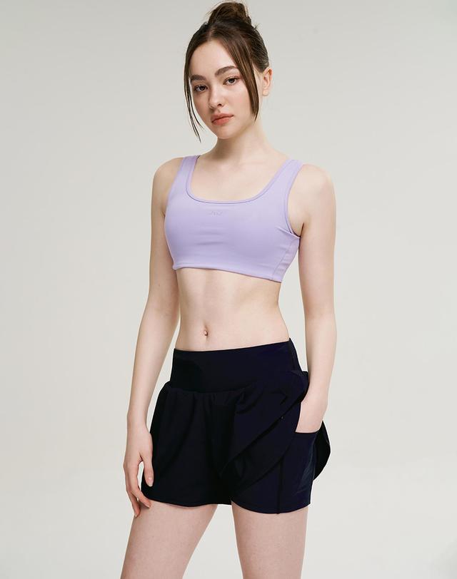 레이지비 에어쿨링 여성 스포츠 반바지 퍼포먼스 2in1 레깅스 쇼츠 블랙 착용컷