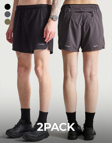 [2PACK] 에어브리즈 메쉬 패널 반바지 5인치 러닝 쇼츠 M (3컬러)