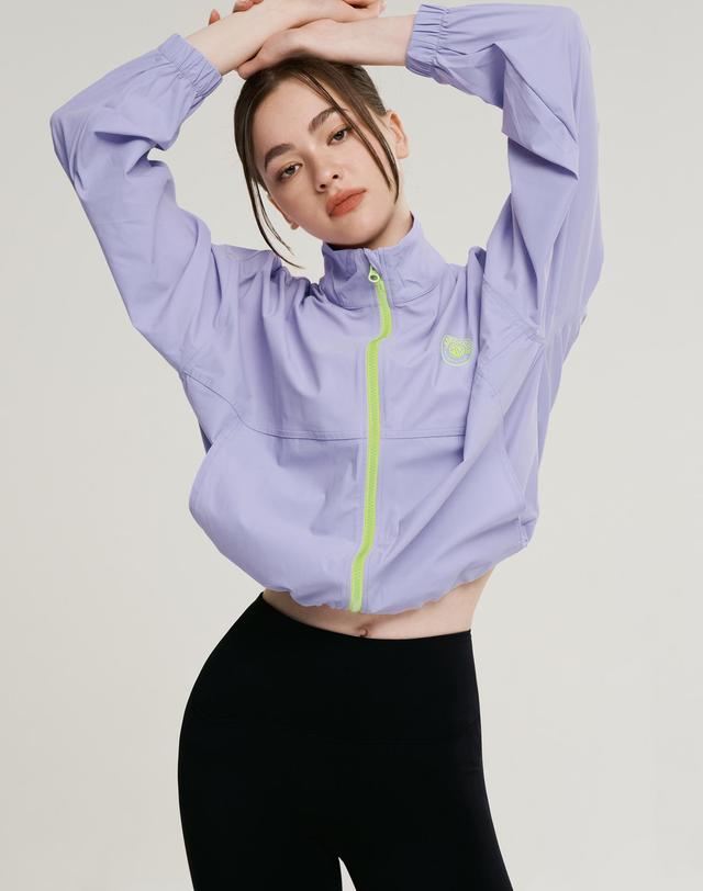 레이지비 [2PACK] 쿨터치 크롭 루즈핏 여성 집업 래쉬가드 (5컬러) 착용컷