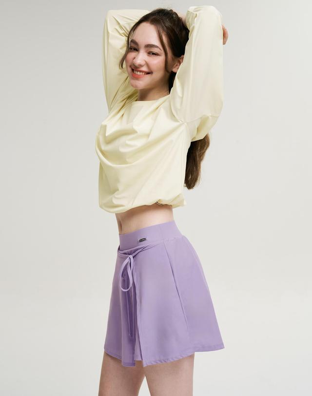 레이지비 [SET] 에어파스텔 스트링 여성 롱슬리브 래쉬가드 + 랩스커트 세트 (4컬러) 착용컷