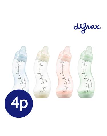 [250ml X 4개]디프락스 젖병 S-bottle