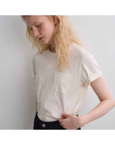 cotton pocket slub t-shirt (2colors)