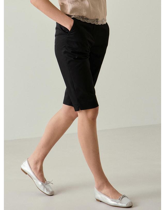 블랭크공삼 [블랭크03] half length cotton pants (black) 착용컷