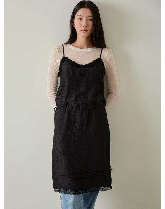 블랭크공삼 [블랭크03] camisole lace dress (black) 착용컷