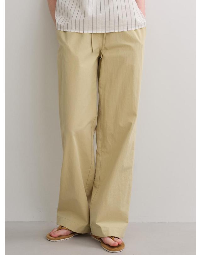 블랭크공삼 cotton linen banding pants (dust yellow) 착용컷