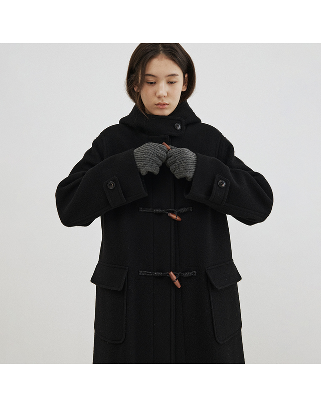 블랭크공삼 [12/19 예약발송] wool duffle coat (black) 착용컷