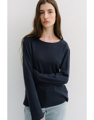 boxy cotton long sleeve t-shirt (3colors)
