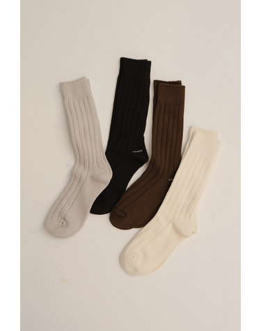 블랭크공삼 essential cotton rib socks (4colors)