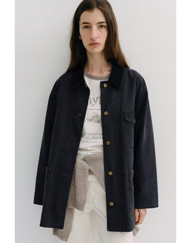 vintage cotton work jacket (vintage navy)