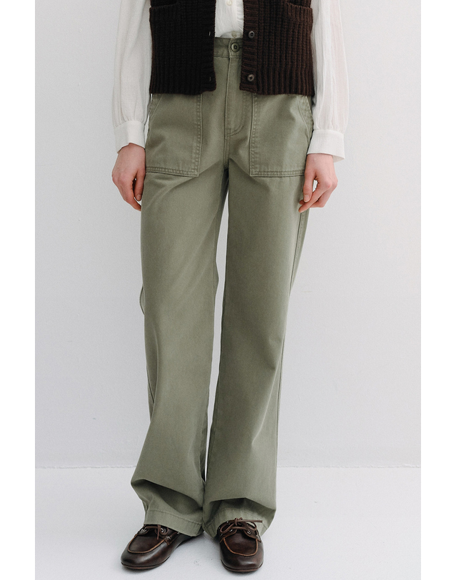 블랭크공삼 fatigue chino pants (olive green) 착용컷