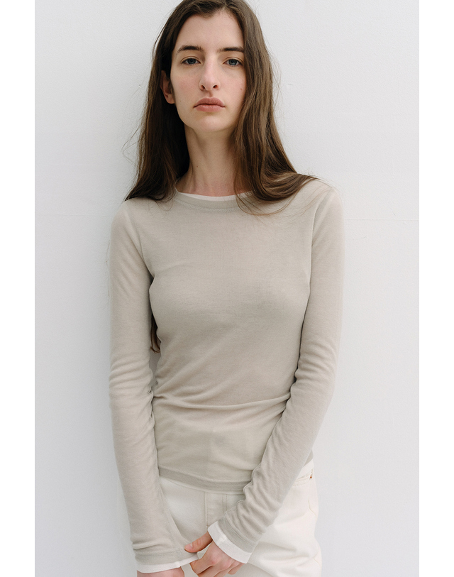 블랭크공삼 wool round t-shirt (10colors) 착용컷