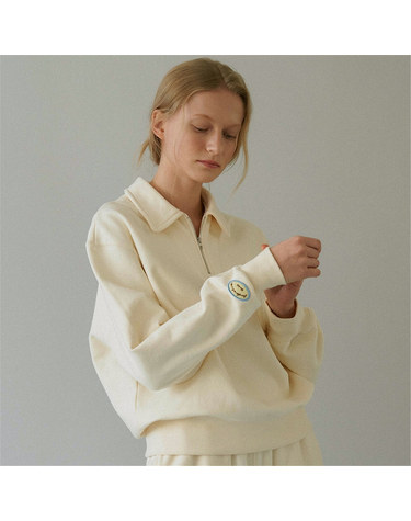 [블랭크03] half zip-up sweatshirt (3colors)